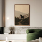 Where the Path Wanders – neutral-toned vintage canvas wall art print by Aspire Prints