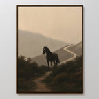 Where the Path Wanders – neutral-toned vintage canvas wall art print by Aspire Prints