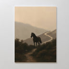 Where the Path Wanders – neutral-toned vintage canvas wall art print by Aspire Prints