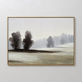 Whispers of Winter Dusk – neutral-toned vintage canvas wall art print by Aspire Prints