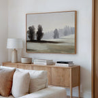Whispers of Winter Dusk – neutral-toned vintage canvas wall art print by Aspire Prints