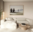 Whispers of Winter Dusk – neutral-toned vintage canvas wall art print by Aspire Prints