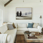 Whispers of Winter Dusk – neutral-toned vintage canvas wall art print by Aspire Prints