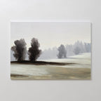 Whispers of Winter Dusk – neutral-toned vintage canvas wall art print by Aspire Prints