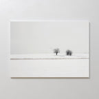 Whisper of the Frostwood Canvas Print – beige and white vintage canvas wall art print by Aspire Prints