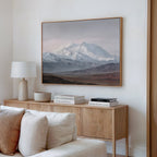 Whispers of the Frozen Range – earthy brown vintage canvas wall art print by Aspire Prints