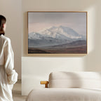 Whispers of the Frozen Range – earthy brown vintage canvas wall art print by Aspire Prints