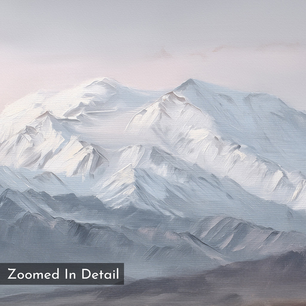 Whispers of the Frozen Range – earthy brown vintage canvas wall art print by Aspire Prints