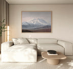 Whispers of the Frozen Range – earthy brown vintage canvas wall art print by Aspire Prints