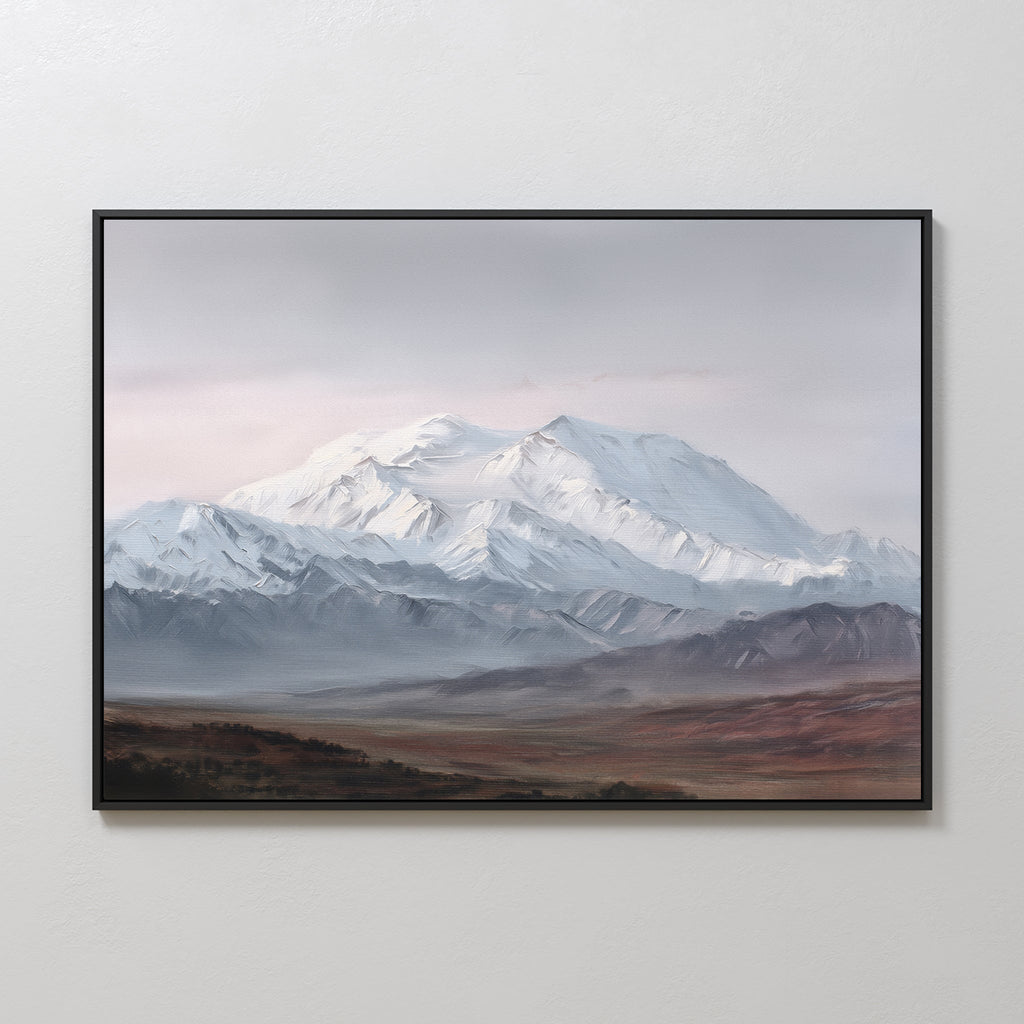 Whispers of the Frozen Range – earthy brown vintage canvas wall art print by Aspire Prints