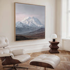 Whispers of the Frozen Range – earthy brown vintage canvas wall art print by Aspire Prints