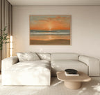Whisper of the Tides Canvas Print – blush pink coastal canvas wall art print by Aspire Prints