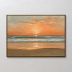 Whisper of the Tides Canvas Print – blush pink coastal canvas wall art print by Aspire Prints