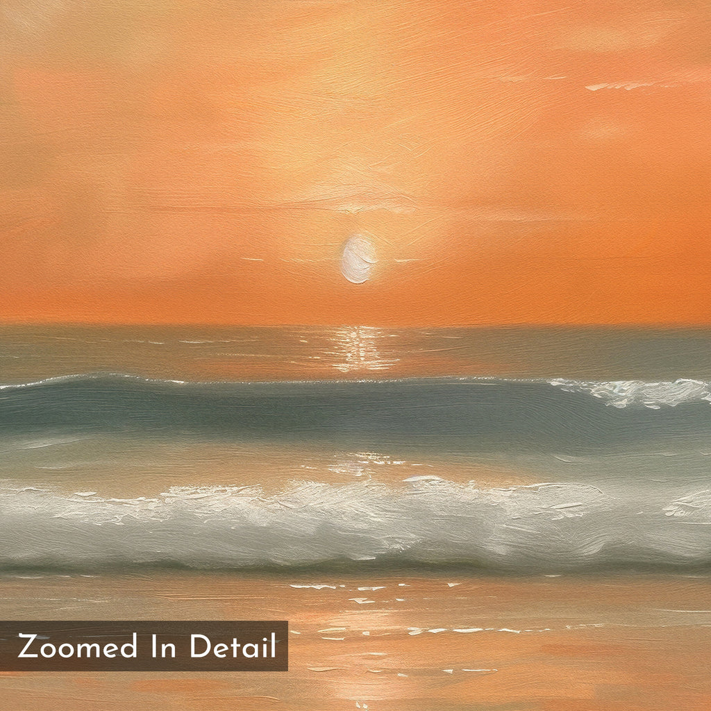 Whispers of a Honeyed Tide – blush pink coastal canvas wall art print by Aspire Prints