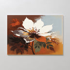 Ember Bloom Whisper – multicolour botanical canvas wall art print by Aspire Prints