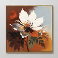 Ember Bloom Eternal – multicolour botanical canvas wall art print by Aspire Prints