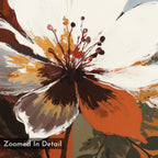 Ember Bloom Eternal – multicolour botanical canvas wall art print by Aspire Prints