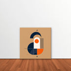 Bauhaus Balance Canvas Art - Square – Stretched Canvas Only in room setting