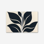 Black Leaf Duo Canvas Art - Set of 2 – Stretched Canvas Only on white background