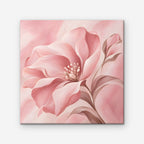 Blush Pink Bloom Canvas Art - Square – Stretched Canvas Only on white background