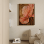 Whispered Bloom in Blush – blush pink botanical canvas wall art print by Aspire Prints