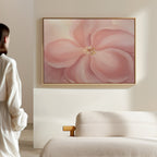Whisper of Petals – blush pink botanical canvas wall art print by Aspire Prints