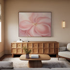 Whisper of Petals – blush pink botanical canvas wall art print by Aspire Prints