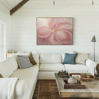 Whisper of Petals – blush pink botanical canvas wall art print by Aspire Prints