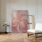 Whisper of Petals – blush pink botanical canvas wall art print by Aspire Prints