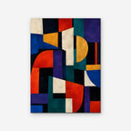 Bold Color Blocks Canvas Art - Vertical – Stretched Canvas Only on white background