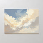 Where Heaven Breathes – blue cloud canvas wall art print by Aspire Prints