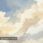 Where Heaven Breathes – blue cloud canvas wall art print by Aspire Prints