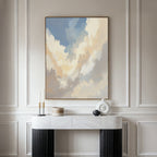 Whispers of the Heavens – blue cloud canvas wall art print by Aspire Prints