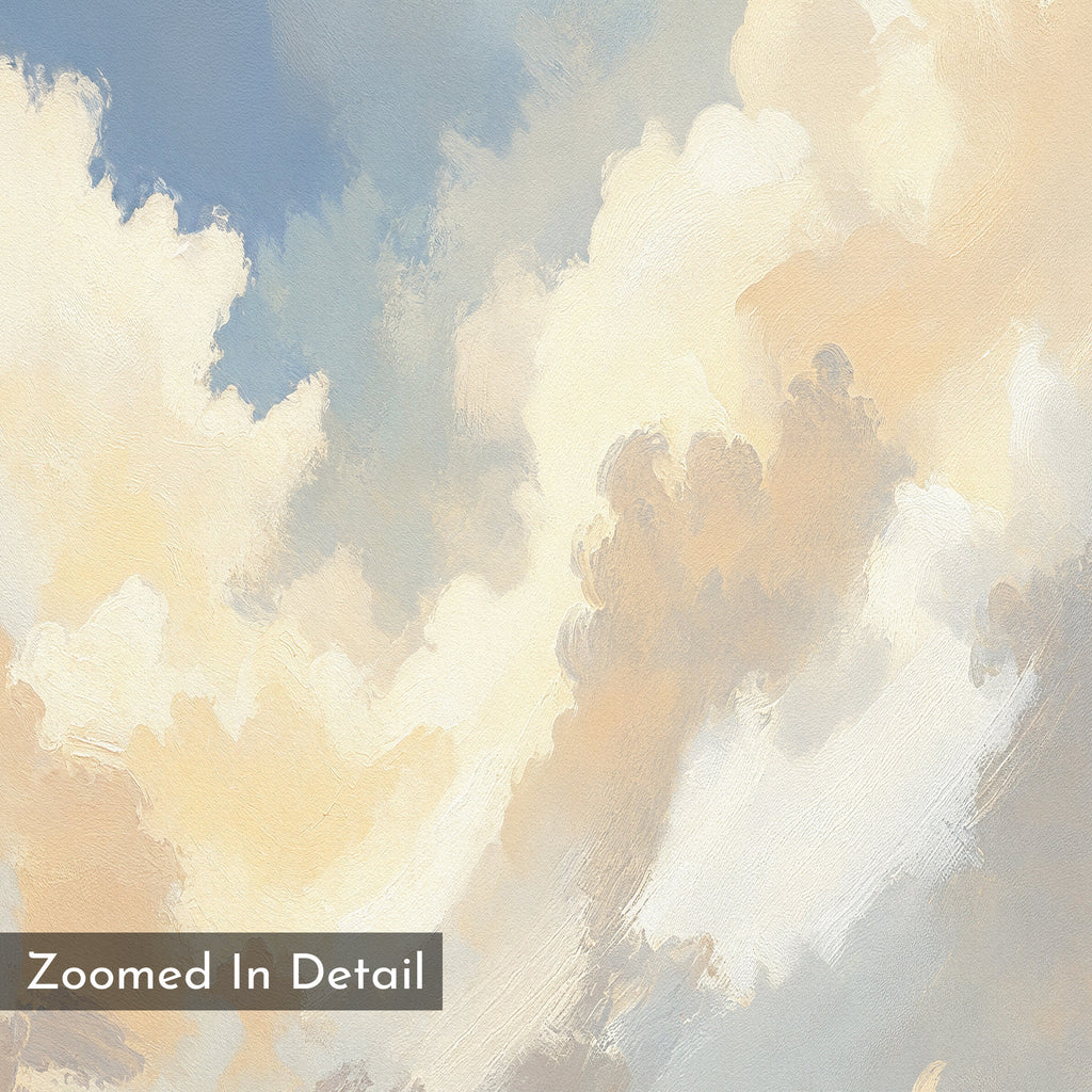 Whispers of the Heavens – blue cloud canvas wall art print by Aspire Prints