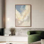 Whispers of the Heavens – blue cloud canvas wall art print by Aspire Prints