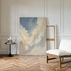 Whispers of the Heavens – blue cloud canvas wall art print by Aspire Prints