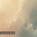 Whispered Skies at Dawn – beige and white cloud canvas wall art print by Aspire Prints