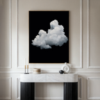 Whisper in the Void – black cloud canvas wall art print by Aspire Prints