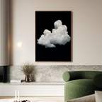 Whisper in the Void – black cloud canvas wall art print by Aspire Prints