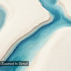 Tides of Serenity – blue coastal canvas wall art print by Aspire Prints