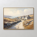 Whispers of the Golden Coast – golden yellow vintage canvas wall art print by Aspire Prints