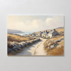 Whispers of the Golden Coast – golden yellow vintage canvas wall art print by Aspire Prints