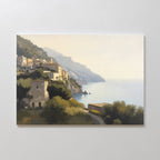 Amalfi Whispers – green vintage canvas wall art print by Aspire Prints