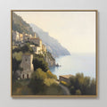 Amalfi Whisper – green vintage canvas wall art print by Aspire Prints