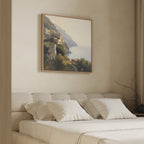 Amalfi Whisper – green vintage canvas wall art print by Aspire Prints