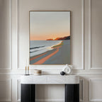 Where the Tide Sighs – multicolour abstract canvas wall art print by Aspire Prints
