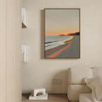 Where the Tide Sighs – multicolour abstract canvas wall art print by Aspire Prints