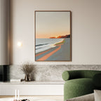 Where the Tide Sighs – multicolour abstract canvas wall art print by Aspire Prints