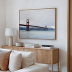 Crimson Passage – blue vintage canvas wall art print by Aspire Prints