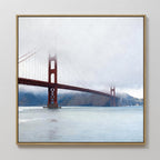 Veil of the Crimson Strait – blue vintage canvas wall art print by Aspire Prints